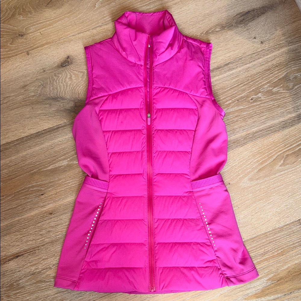 Lululemon Athletica Sonic Vibrant Pink Down for it all Vest